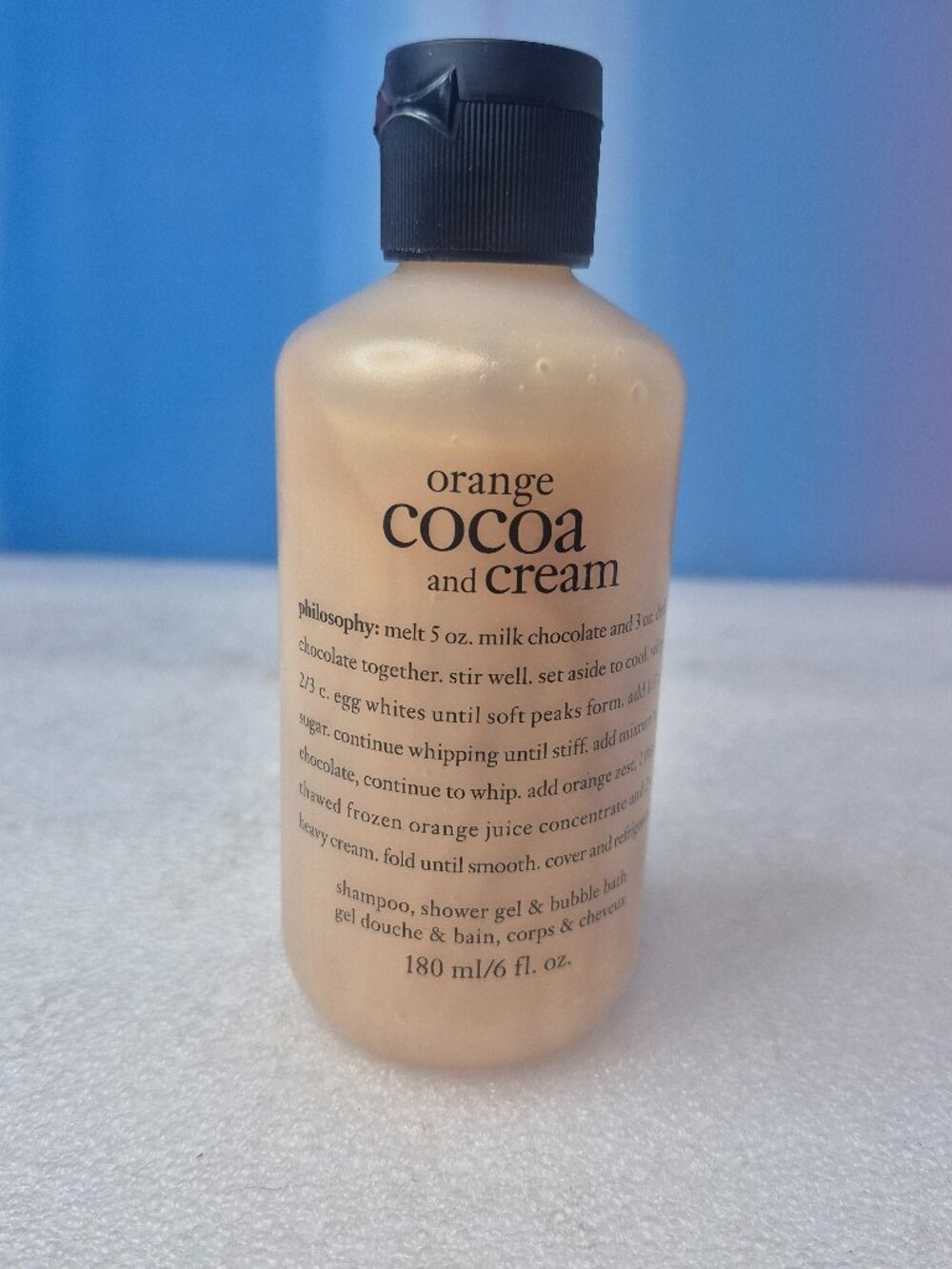 SEALED Philosophy Orange Cocoa and Cream Shower Gel